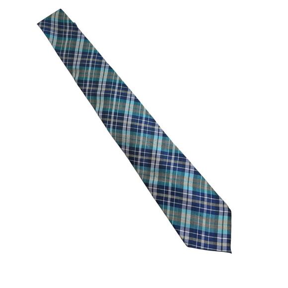 CHAPS Ralph Lauren Men's Silk Criss Cross Striped Tie - Picture 1 of 6